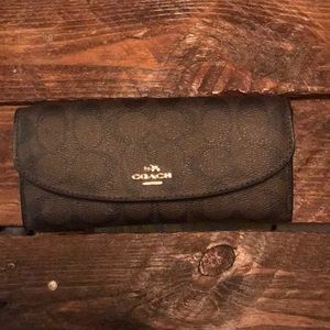 Brown Leather Coach Wallet
